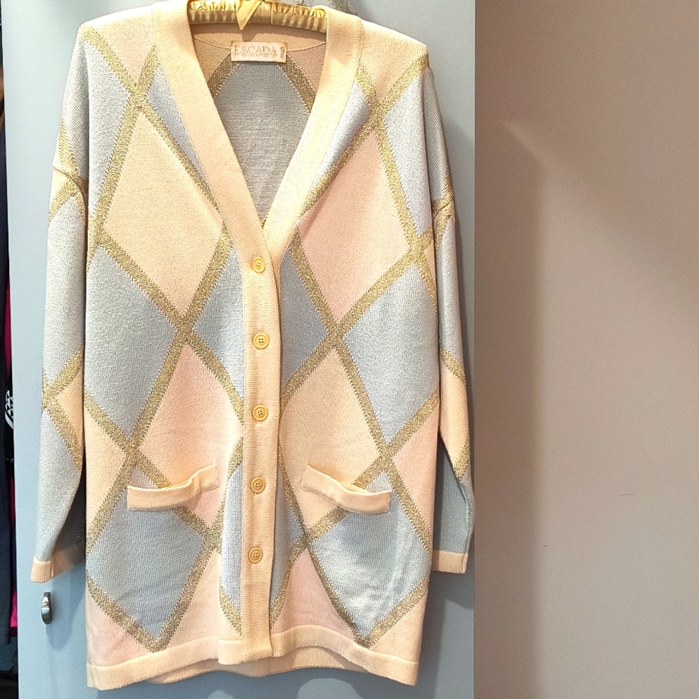 Escada by Margaretha Ley Vintage Cardigan Sweater